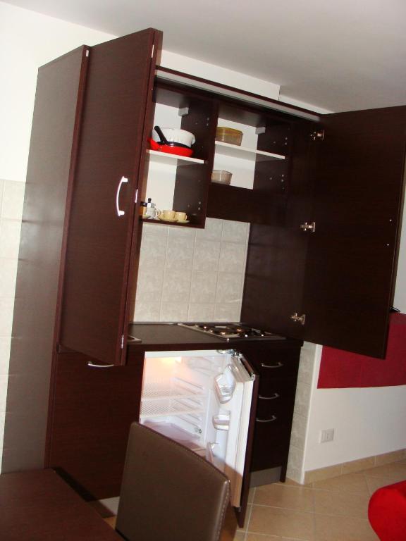 Kuchyň nebo kuchyňský kout v ubytování Hotel Star