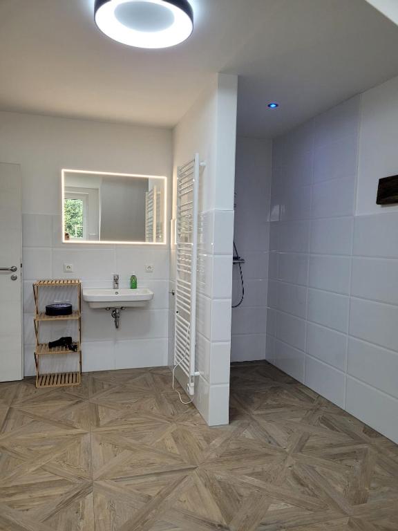 Koupelna v ubytování Haus am Meer bitte sehr !