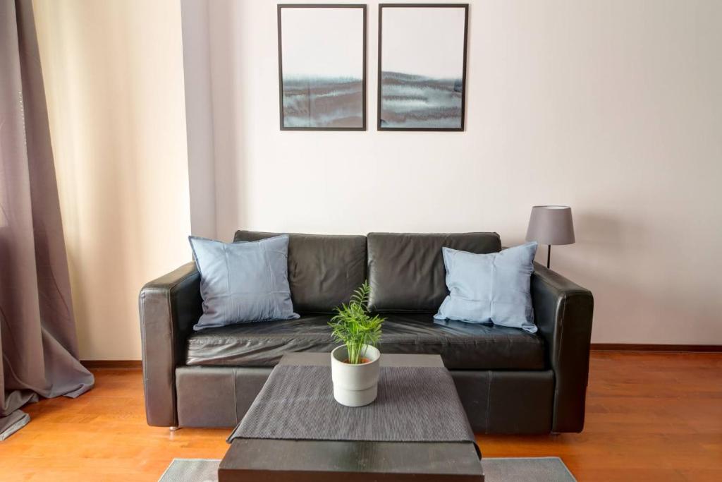 Posezení v ubytování apartameny Tadeusz 406