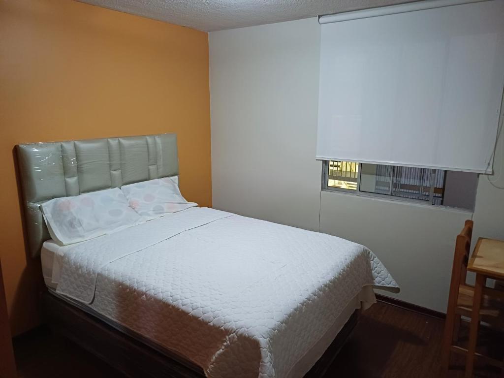Postel nebo postele na pokoji v ubytování Habitación acogedora Orué