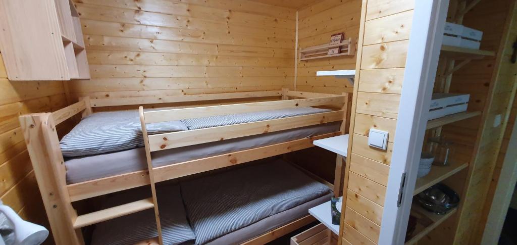 Palanda nebo palandy na pokoji v ubytování Geofond Chaty