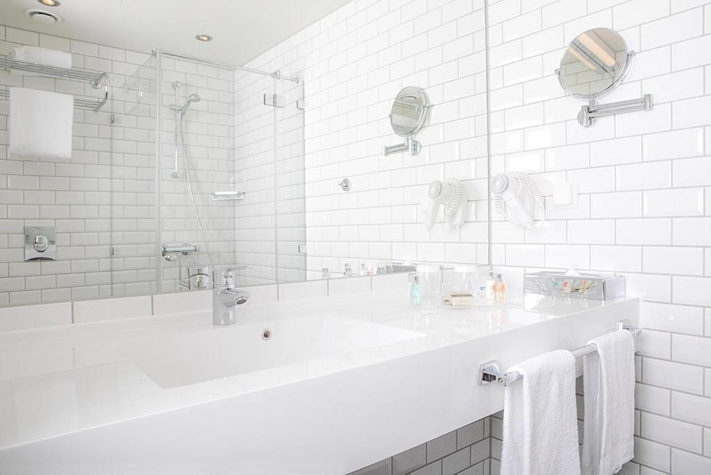 Koupelna v ubytování Støtvig Hotel