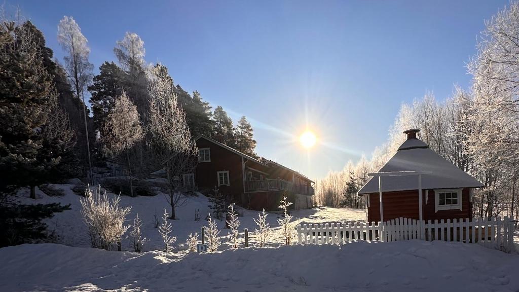 Kullerbacka Gästhus v zimě