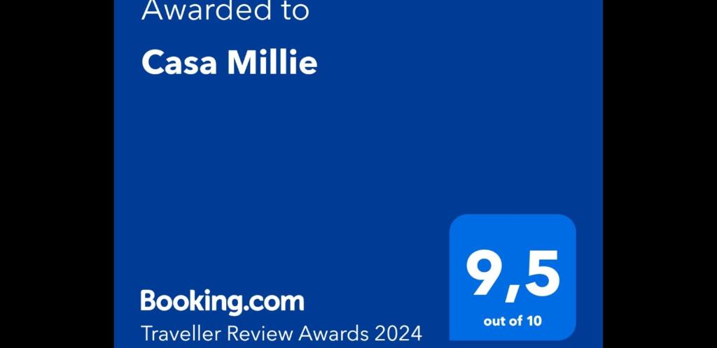 Certifikat, nagrada, logo ili neki drugi dokument izložen u objektu Casa Millie