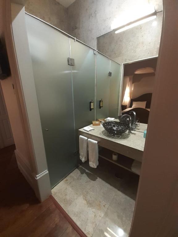 Koupelna v ubytování Hotel Ibn-Arrik