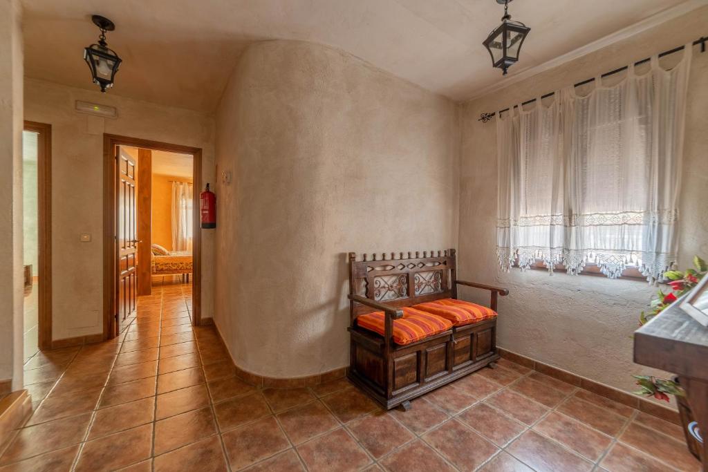 Posteľ alebo postele v izbe v ubytovaní Casa Rural Castillo Diempures