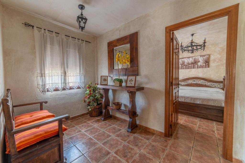 Posteľ alebo postele v izbe v ubytovaní Casa Rural Castillo Diempures