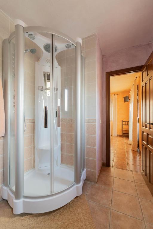 Kúpeľňa v ubytovaní Casa Rural Castillo Diempures
