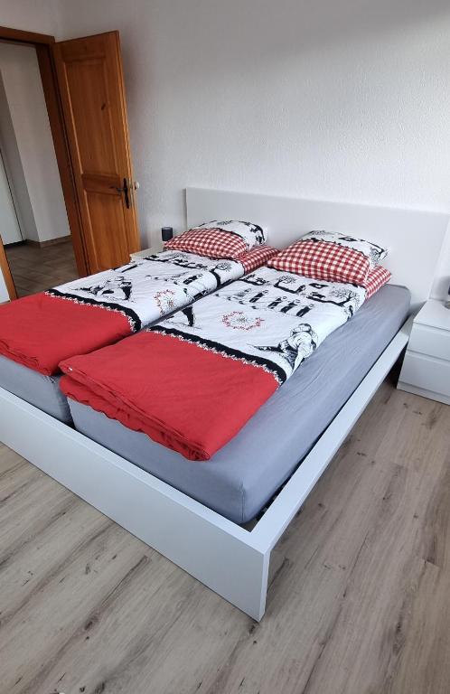 Postel nebo postele na pokoji v ubytování Ruheort