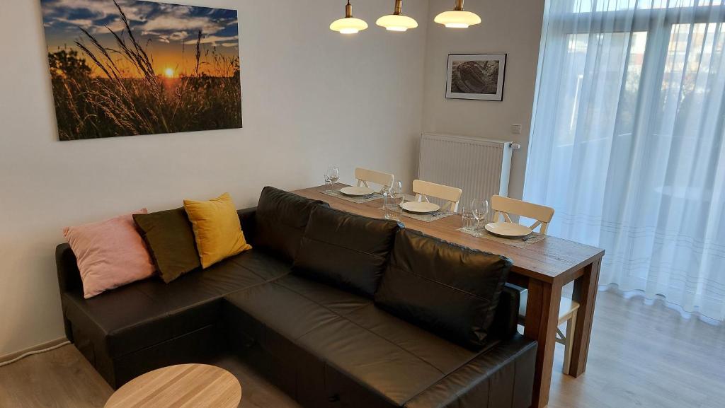 Posezení v ubytování Apartmán Trilobit