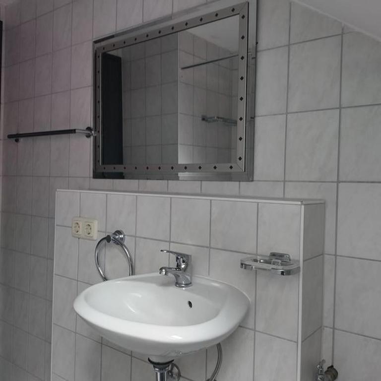 Koupelna v ubytování Pension Goldenes Vogtland