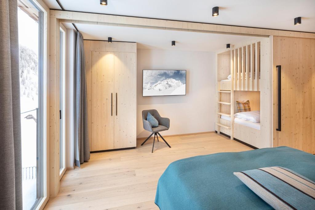 Posteľ alebo postele v izbe v ubytovaní Apparthotel Sonne