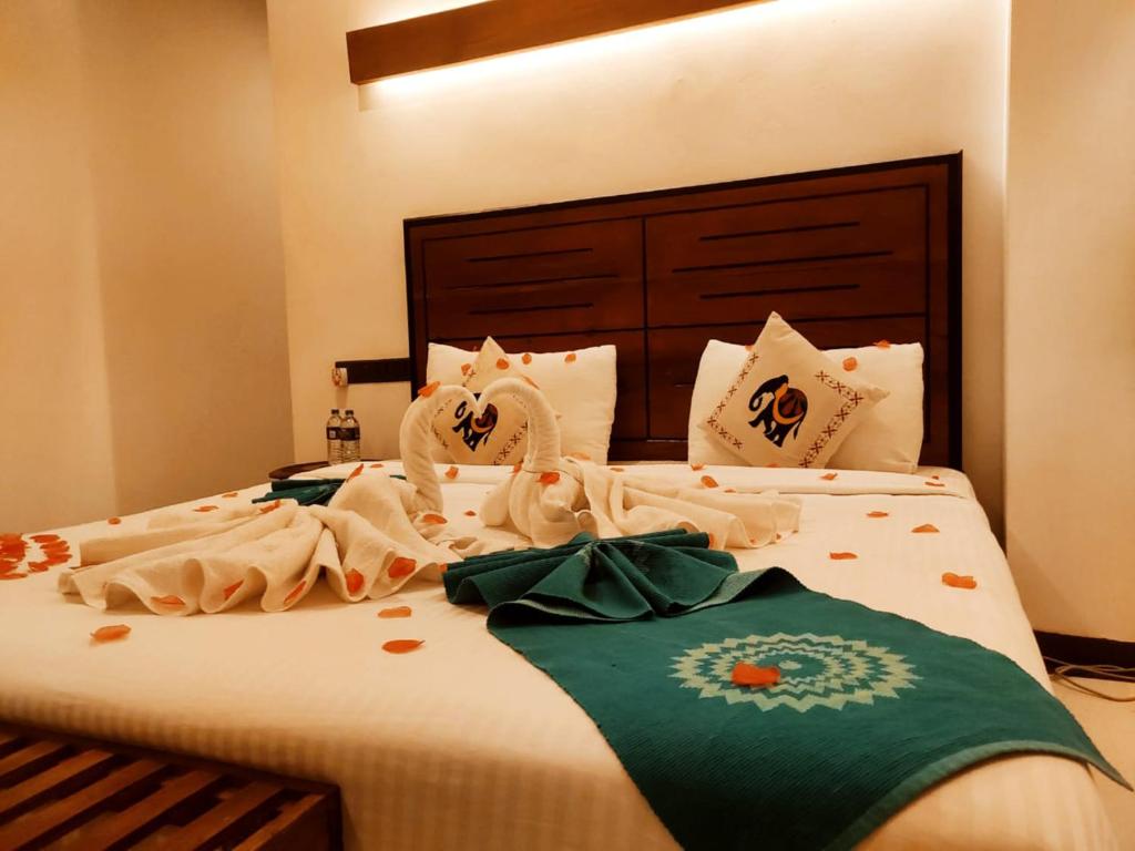 Postel nebo postele na pokoji v ubytování Serenemo Eco Resort