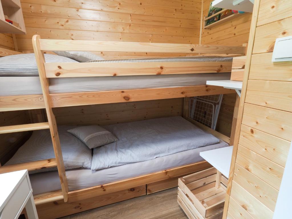 Palanda nebo palandy na pokoji v ubytování Geofond Chaty