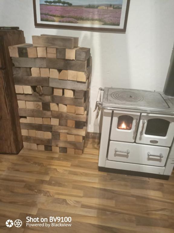 Kuchyň nebo kuchyňský kout v ubytování Antico Casolare da Francesca