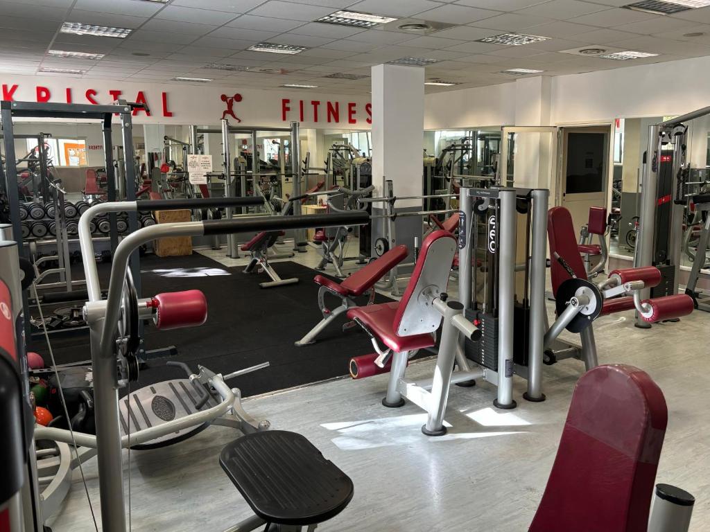 Fitness centrum a/nebo fitness zařízení v ubytování Casa Zefiro, tra pineta e mare!