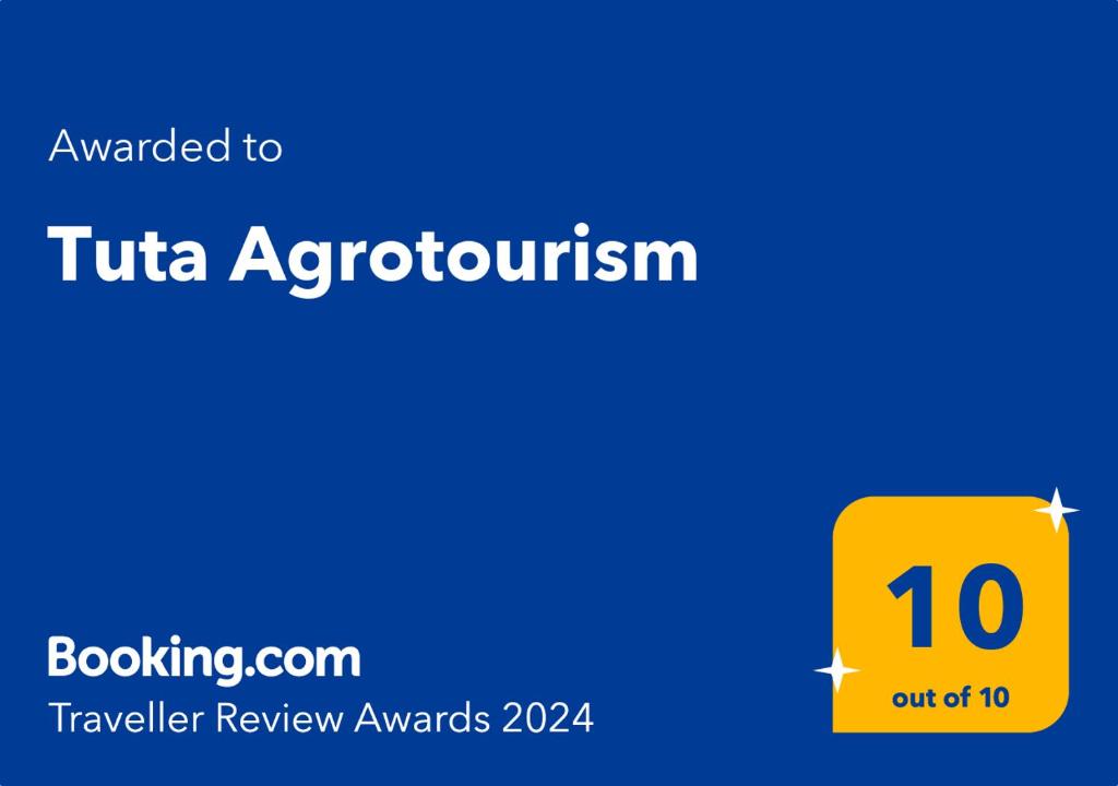 Certifikát, hodnocení, plakát nebo jiný dokument vystavený v ubytování Tuta Agrotourism