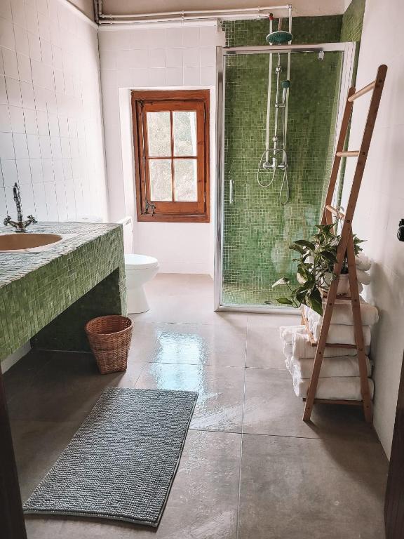 Koupelna v ubytování Casa Om