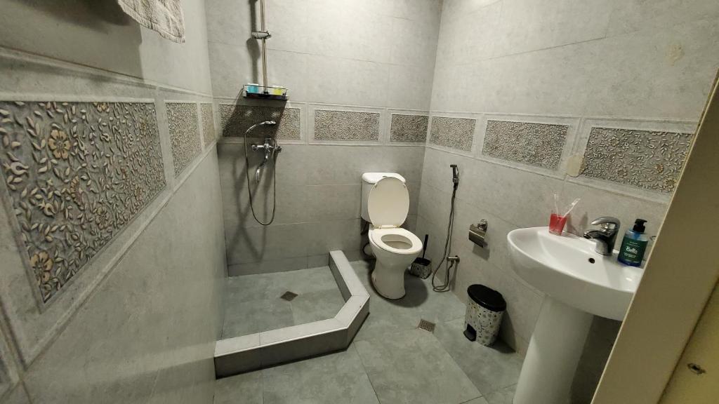 Koupelna v ubytování Hotel Antalia