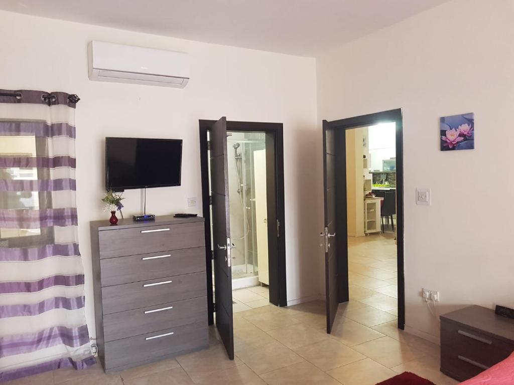 TV a/nebo společenská místnost v ubytování Inessa's flat