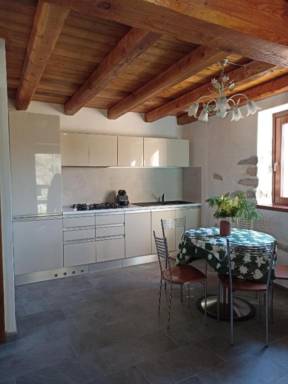 Kuchyň nebo kuchyňský kout v ubytování CHALET MIELE