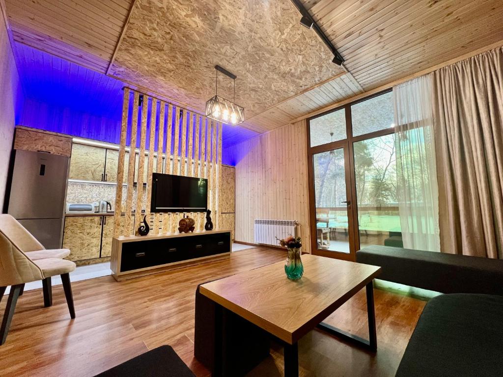 TV a/nebo společenská místnost v ubytování Milenium magic villas on Sevan beach