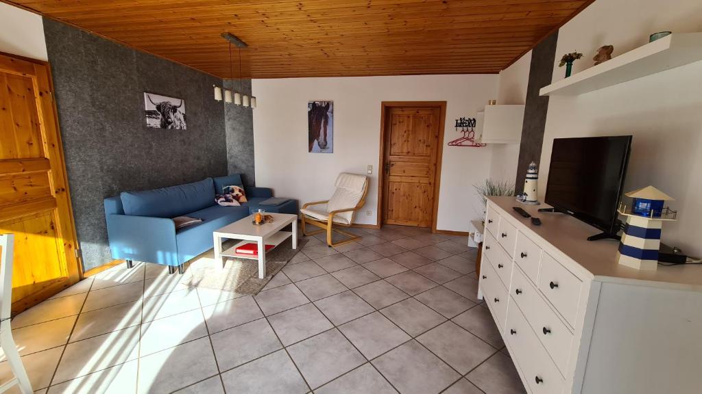 Posezení v ubytování Ferienwohnung Hanne