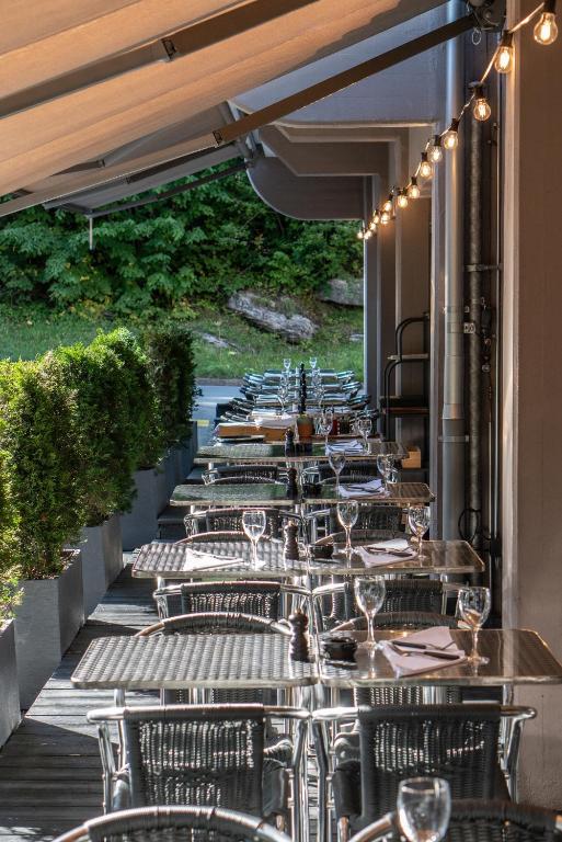 Restaurace v ubytování Studio im Hotel Des Alpes