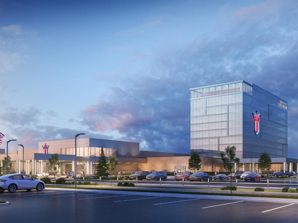 Bygningen som resortet ligger i