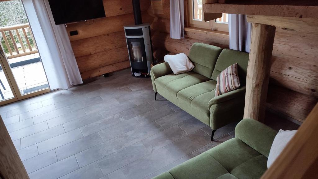 Posezení v ubytování Böhmerwald Lodges