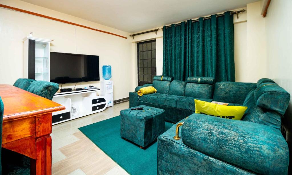 TV a/nebo společenská místnost v ubytování Lovely Sweet Home