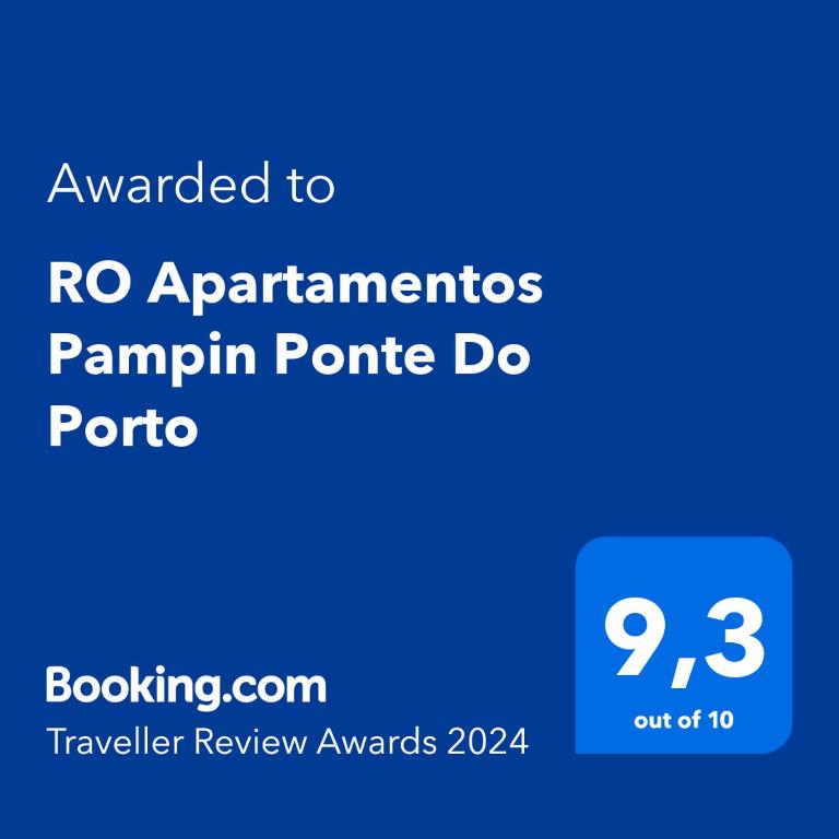 Certifikát, ocenenie alebo iný dokument vystavený v ubytovaní RO Apartamentos Pampin Ponte Do Porto