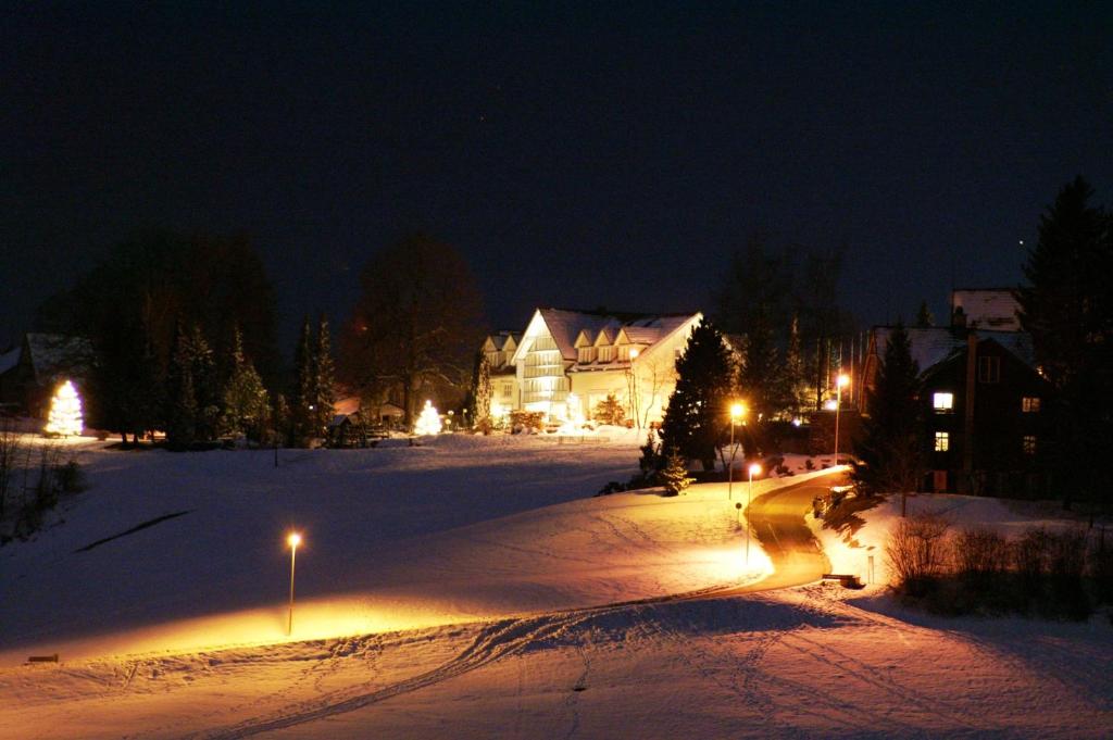 Hotel und Restaurant Wolfensberg v zimě