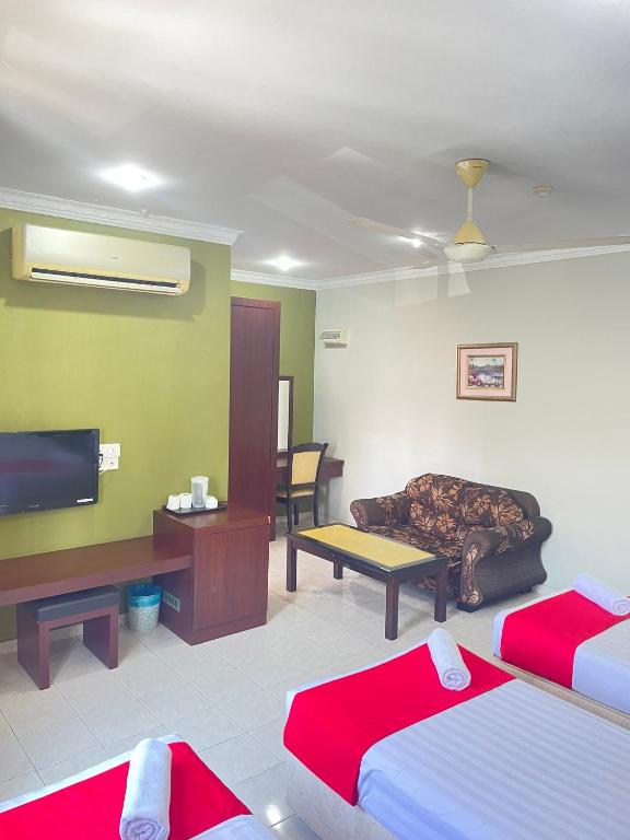 TV a/nebo společenská místnost v ubytování Bayu View Hotel Klang