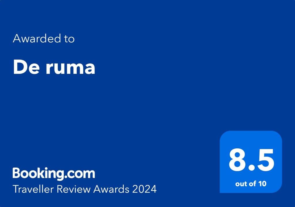 Certifikát, hodnocení, plakát nebo jiný dokument vystavený v ubytování Ruma