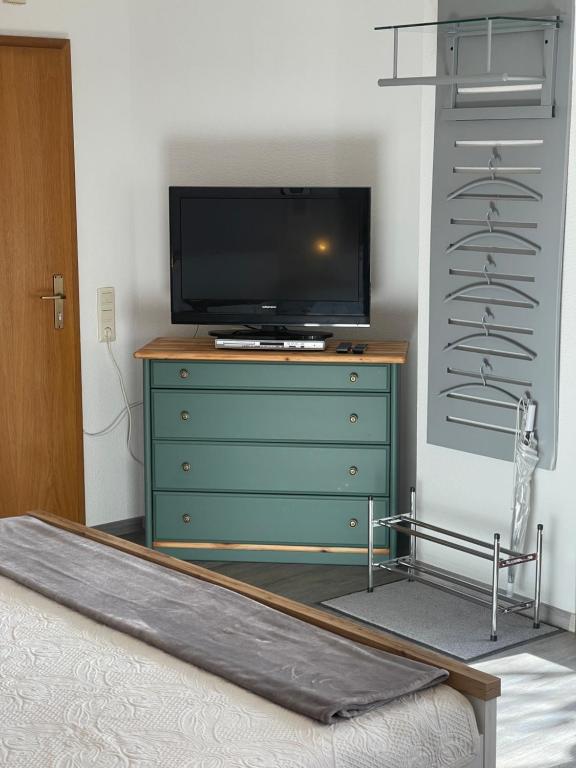 TV a/nebo společenská místnost v ubytování Ferienwohnung Angelika