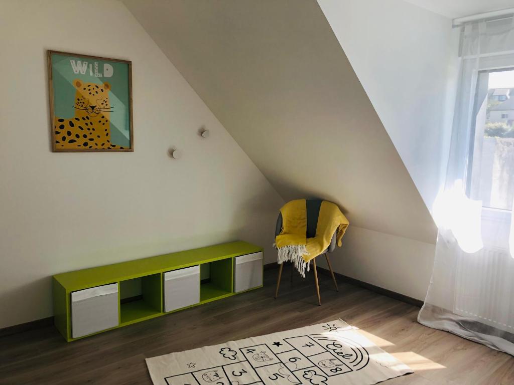 Część wypoczynkowa w obiekcie Maison d'exception ~ Vue Mer ~ 100m de la plage