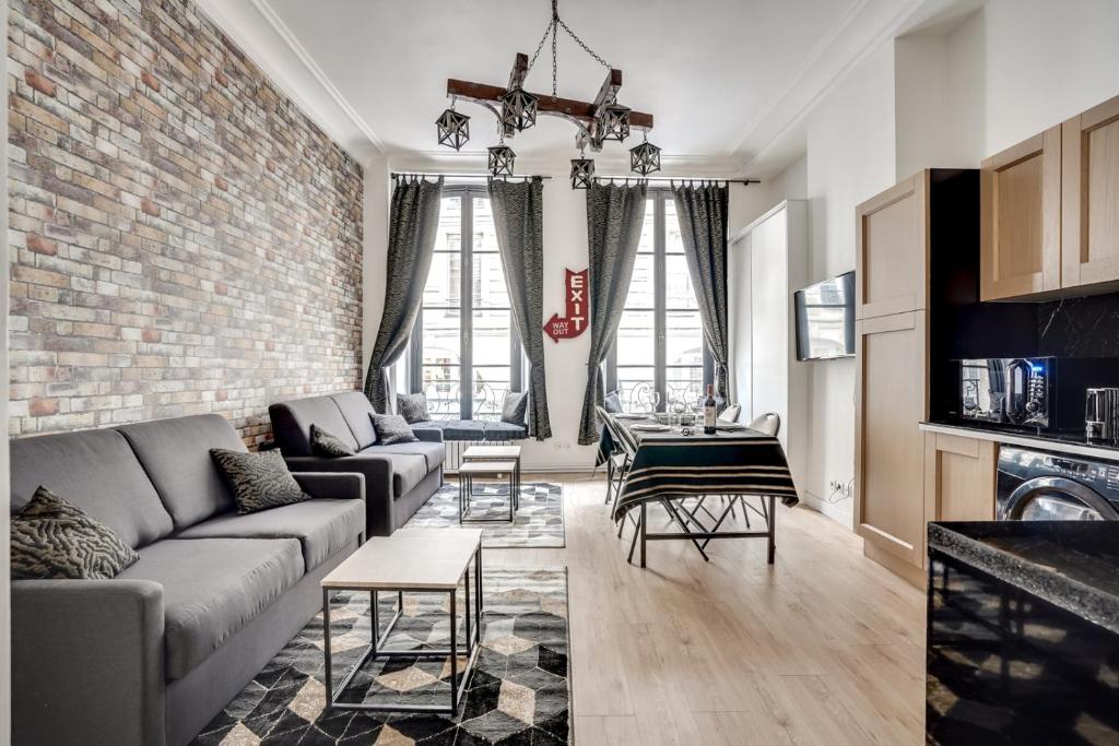 Posezení v ubytování 138 Suite Wizman - Superbe Appartement à Paris