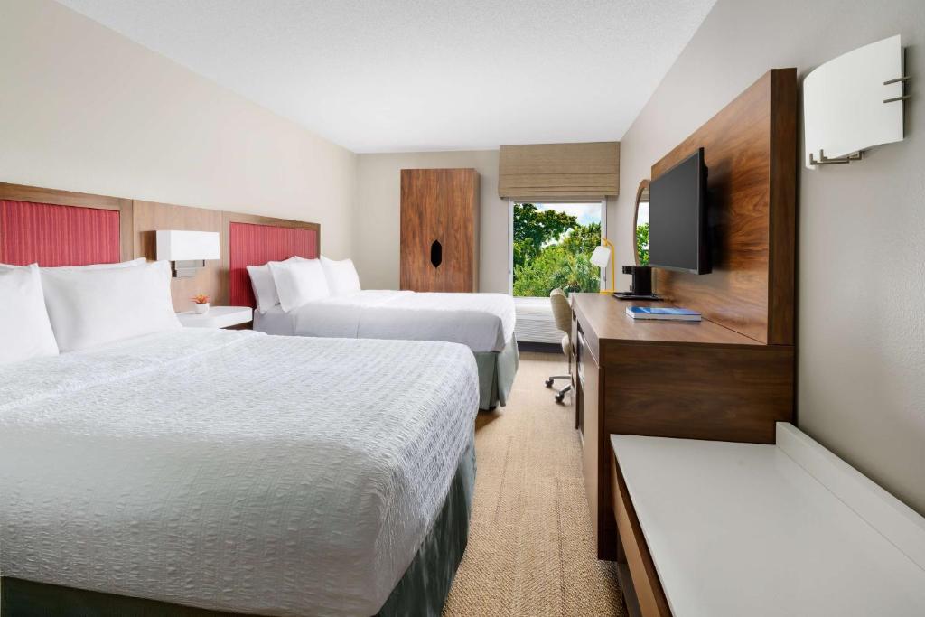Hampton Inn Ft. Lauderdale-Cypress Creek - Quarto Duplo Com 2 Camas De Casal - Não Fumantes