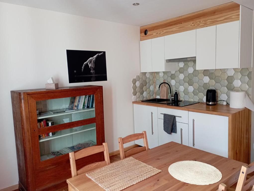 Kuchyňa alebo kuchynka v ubytovaní Apartament nad strumykiem Lądek-Zdrój
