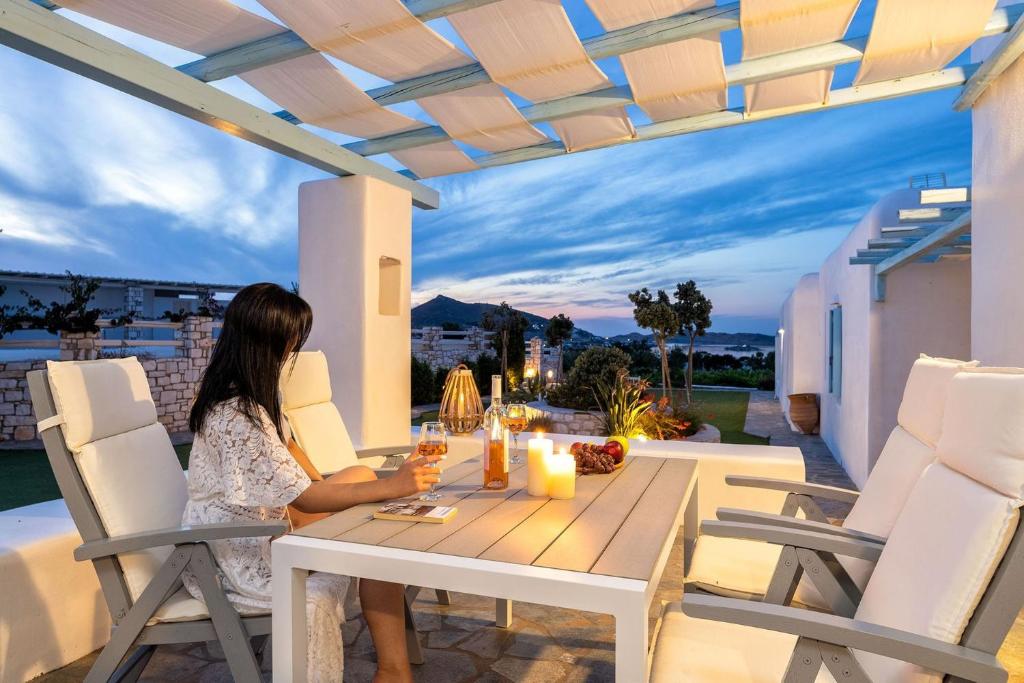 Balkón nebo terasa v ubytování Thalassa Bmvp Naousa Paros