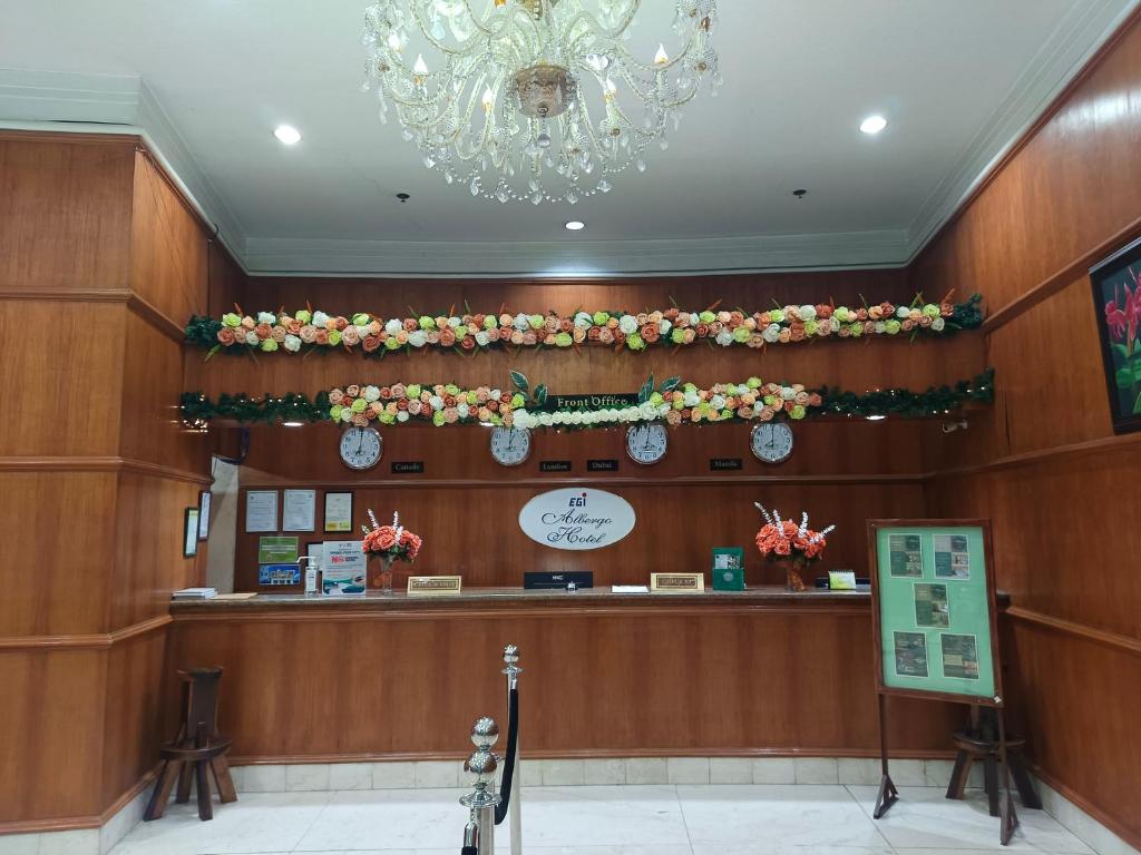 Vstupní hala nebo recepce v ubytování Albergo Hotel