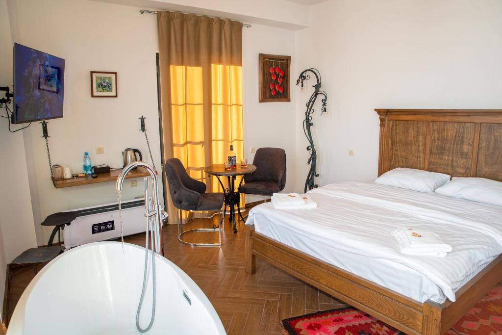 Postel nebo postele na pokoji v ubytování Khoreayi Dzor