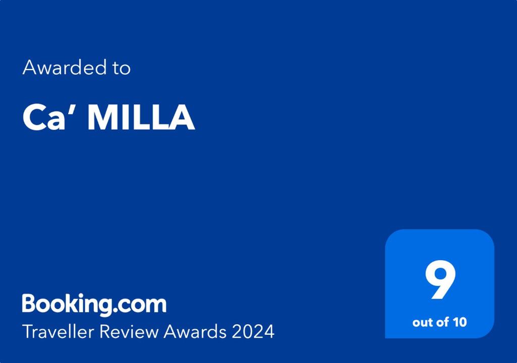 威尼斯的住宿－Ca’ MILLA，手机的屏幕,带有文字升级到ca milka