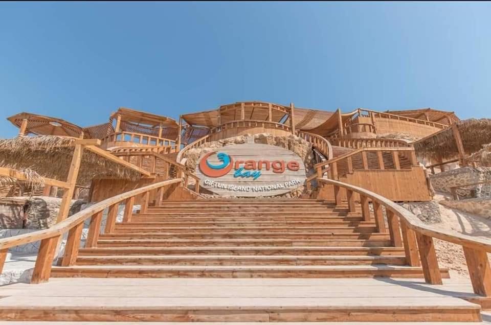 a set of stairs in front of a building at Hurghada in Hurghada