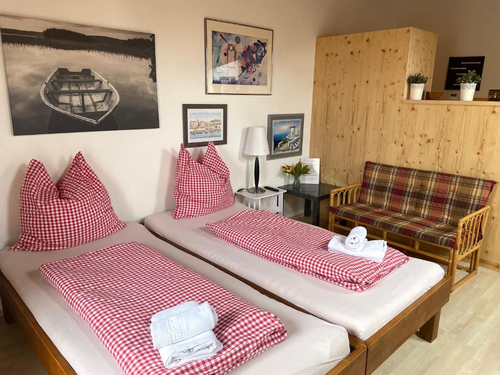 Postel nebo postele na pokoji v ubytování Appartement Aldea