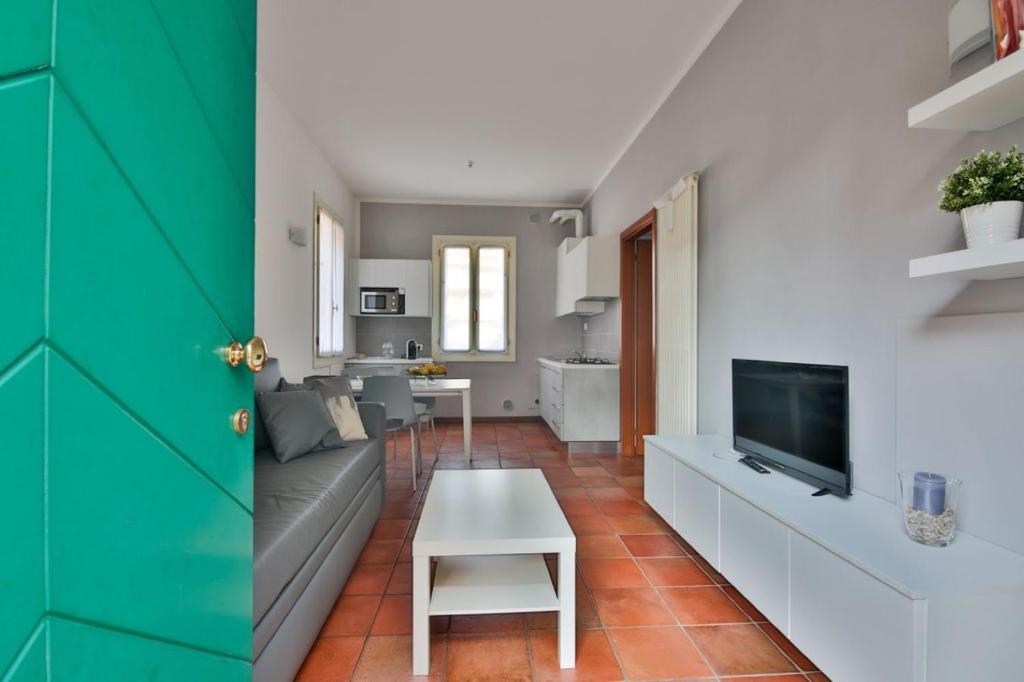 TV a/nebo společenská místnost v ubytování Residence Montegrappa