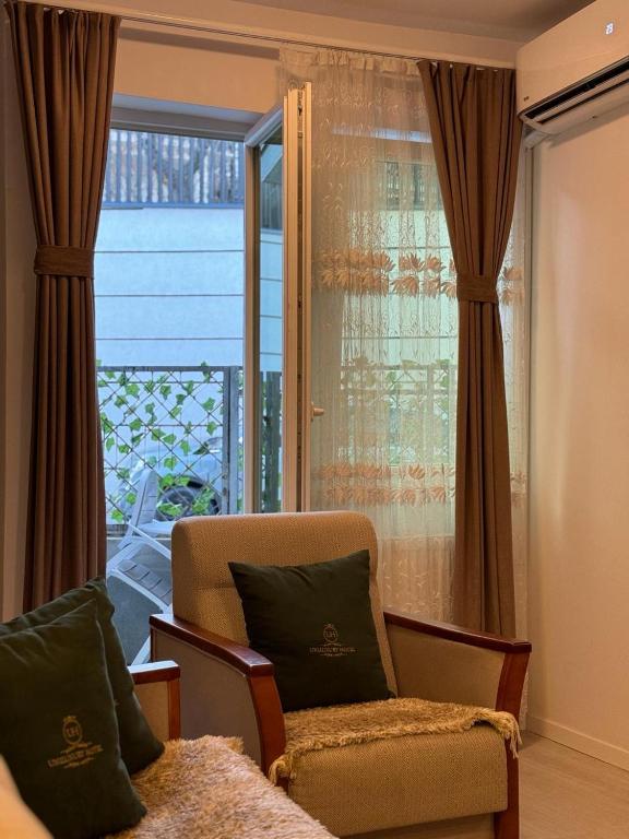 Posezení v ubytování Uniluxury Hotel Prishtina