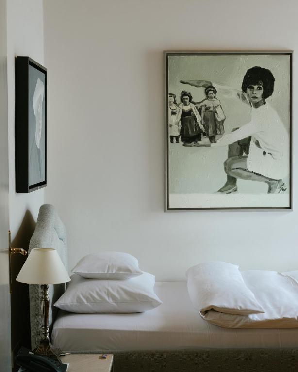 Letto o letti in una camera di Schlossberghotel