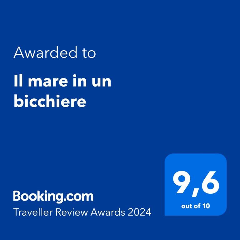 Certifikát, ocenenie alebo iný dokument vystavený v ubytovaní Il mare in un bicchiere